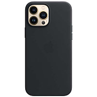 Чехол для IPhone 13 Pro Max Leather Case with MagSafe - Midnight, Model A2704, фото 1
