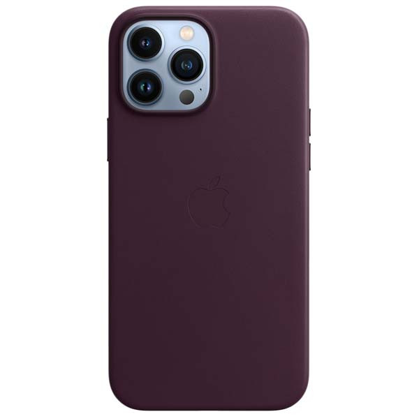 Чехол для IPhone 13 Pro Leather Case with MagSafe - Dark Cherry, Model A2703