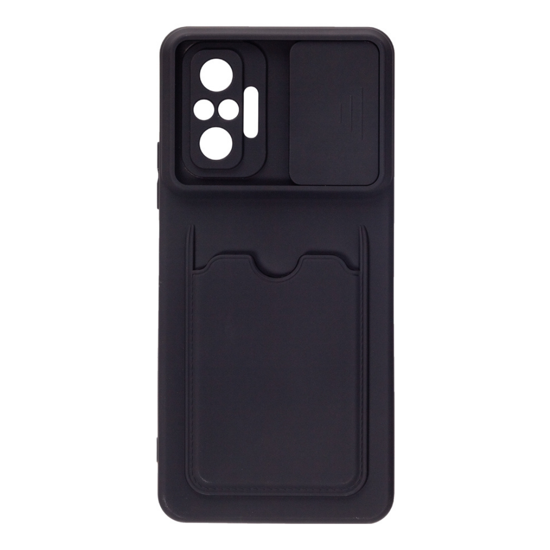 Чехол для телефона, X-Game, XG-S086, для Redmi Note 10 Pro, Чёрный, Card Holder, пол. пакет