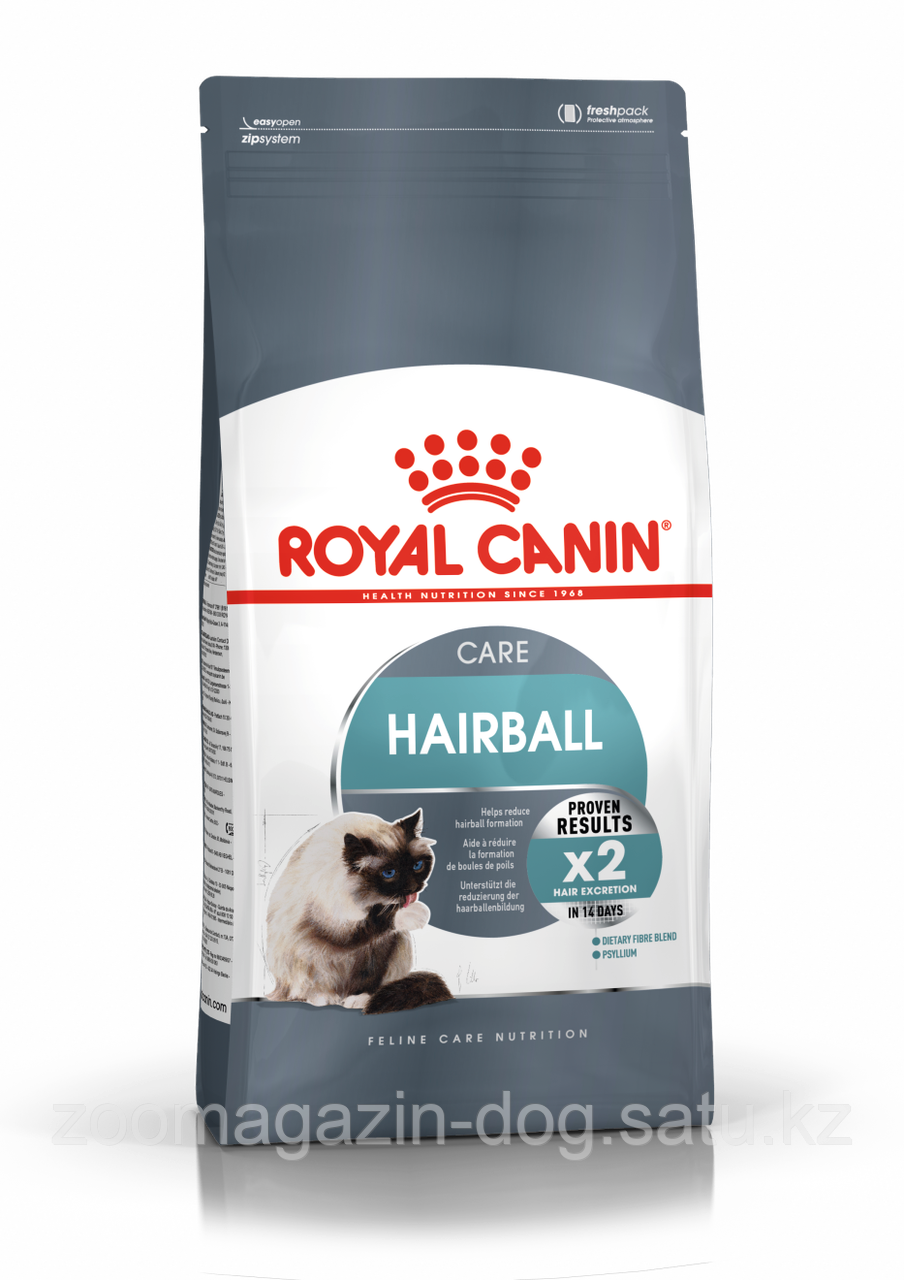 Royal Canin HAIRBALL CARE для кошек профилактика вывода комочков,10кг