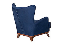 Кресло Людвиг, синий, коричневый, фото 3