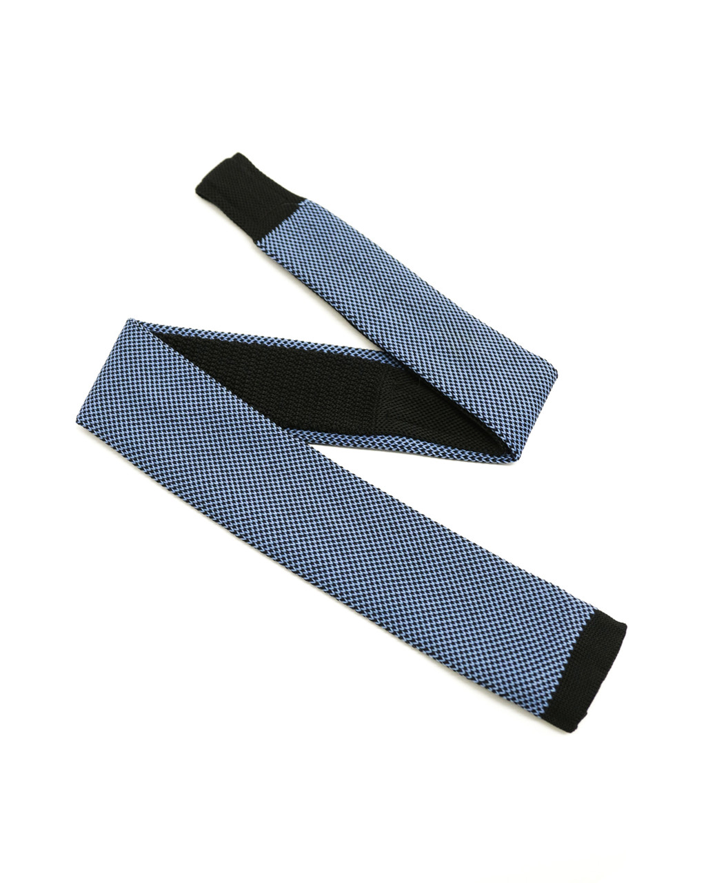 Мужской галстук «UM&H jrs21» голубой (полиэстер) - фото 3 - id-p99358468