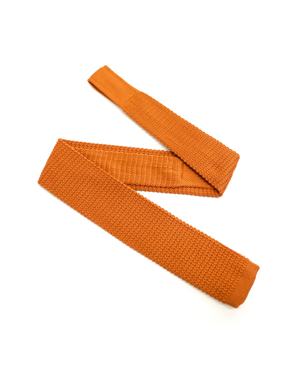 Мужской галстук «UM&H jrs18» оранжевый (полиэстер) - фото 3 - id-p99358713