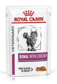 Влажный корм для кошек с болезнями почек Royal Canin RENAL CHICKEN CAT POUCH 1*85 g ( курица )