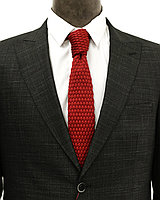Мужской галстук «UM&H jrs17» бордовый (полиэстер), фото 1