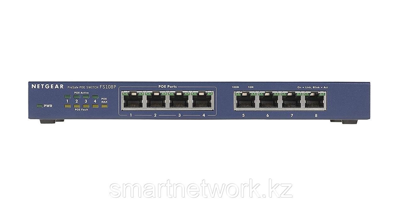 Коммутатор Netgear ProSafe Fast Ethernet FS108P - фото 1 - id-p99358877