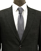 Мужской галстук «UM&H jrs16» серый (полиэстер), фото 1