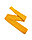 Мужской галстук «UM&H jrs15» оранжевый (полиэстер), фото 3