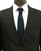Мужской галстук «UM&H jrs12» темно-синий (полиэстер)