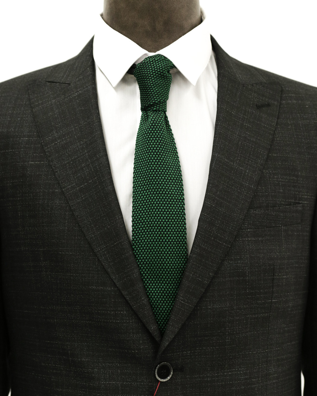 Мужской галстук «UM&H jrs9» зеленый (полиэстер), фото 1