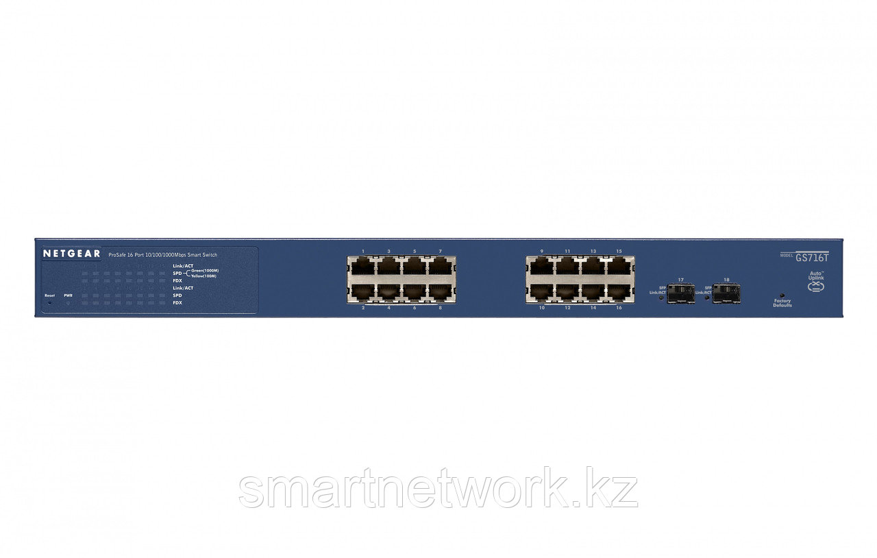 Смарт-коммутатор Netgear Prosafe GS716T - фото 2 - id-p99359060