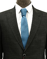 Мужской галстук «UM&H jrs2» бирюзовый (полиэстер), фото 1
