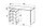 Стол Слим-2, дуб Сонома, белый  120х75х50 см, фото 6