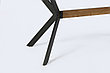 Стол раздвижной Jerome светлый дуб, чёрный 140(180)х76х80 см, фото 5