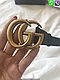 Ремень Gucci Marmont черный с бронзовой пряжкой, фото 2