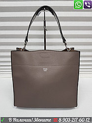 Сумка Roma Фенди Матовая Fendi 30 см Кожанная