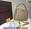 Сумка louis Vuitton BB Capucines Mini Луи Витон сумка с золотым знаком и ремнем, фото 3