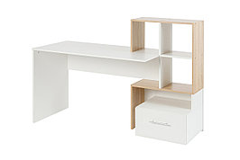 Письменный стол СПм-11,  дуб Сонома, белый матовый  152,8х105,2х60 см
