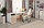 Письменный стол СПм-11,  дуб Сонома, белый матовый  152,8х105,2х60 см, фото 2