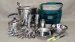 Набор туристической посуды, сумка на 6 персон Отдых (с чайником), (Пикник по-русски), фото 3