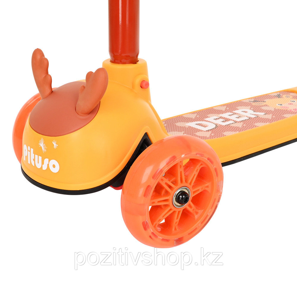 Трехколесный самокат Pituso HD-S806 Оранжевый - фото 9 - id-p99360581