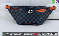 Поясная сумка Louis Vuitton Discovery Monogram Macassar Коричневая на пояс луи витон