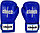Боксерские перчатки Clinch Fight C133-1 12 oz синий, фото 3