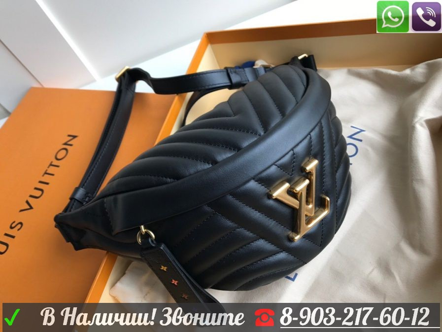 Поясная сумка Louis Vuitton new Wave барсетка женская на пояс луи витон lv - фото 6 - id-p99198522