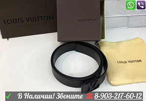Черный Louis Vuitton Initiales Ремень Мужской LV Луи виттон