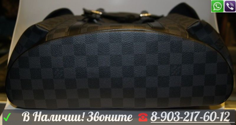 Рюкзак Louis Vuitton Christopher черно-серая шашка - фото 2 - id-p99196258