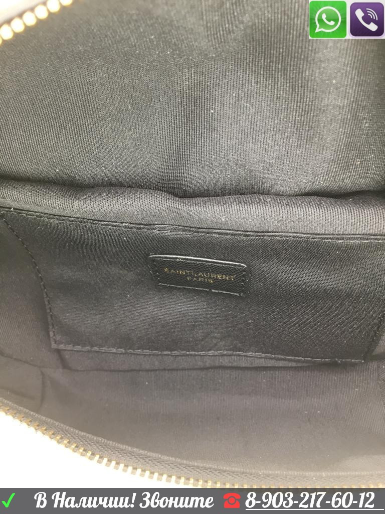 Поясная сумка YSL Poudre черная на пояс барсетка - фото 9 - id-p99198693