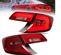 Задние фонари тюнинг на Camry V50 2011-14 (Красно-белые) SE/LE/XLE