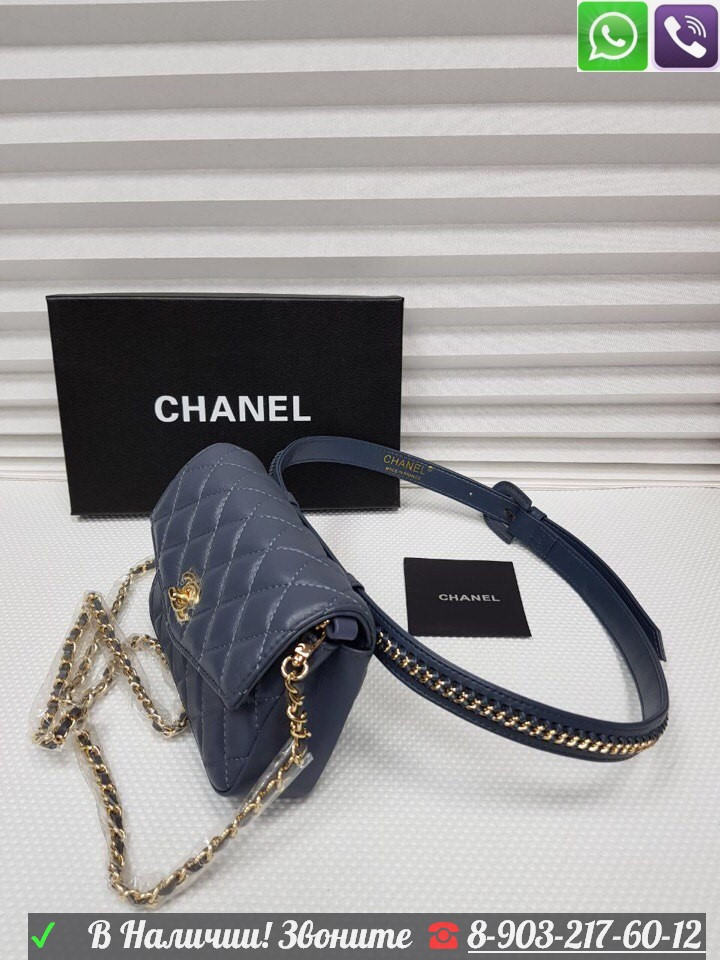 Сумка на пояс Chanel Шанель Поясная c ремнем 2.55 Flap - фото 3 - id-p99196295