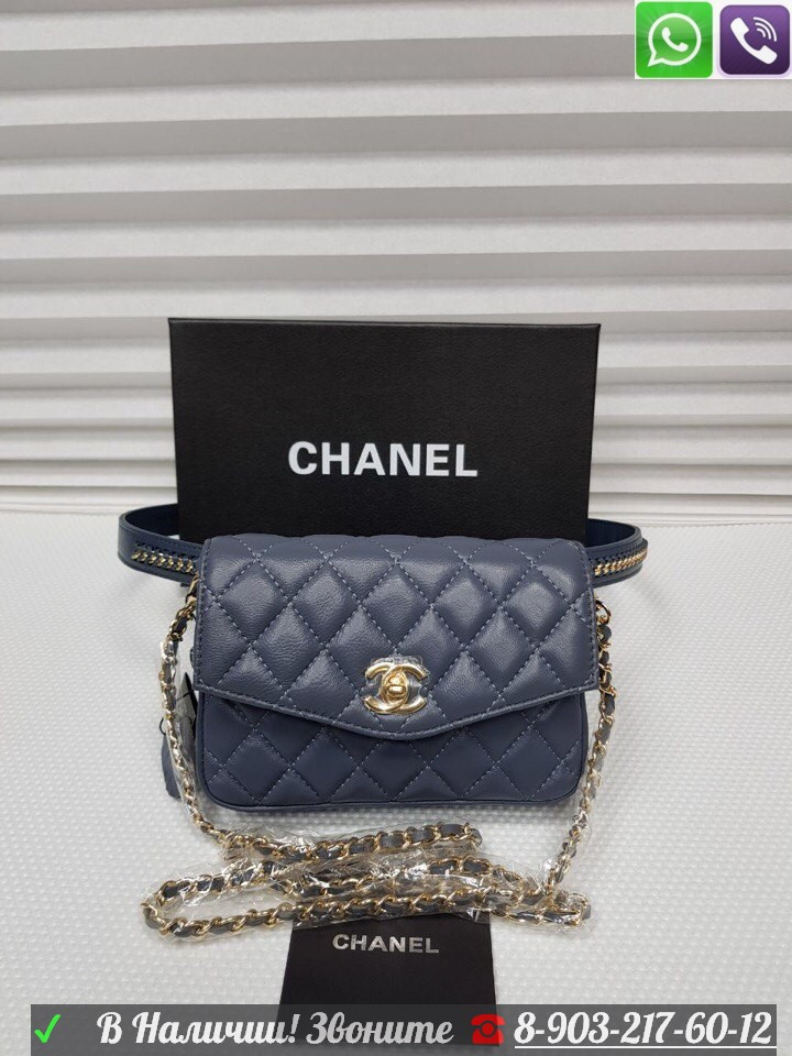 Сумка на пояс Chanel Шанель Поясная c ремнем 2.55 Flap - фото 7 - id-p99196295