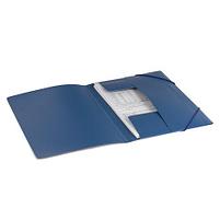 Папка на резинках BRAUBERG, стандарт, синяя, до 300 листов, 0,5 мм, фото 5