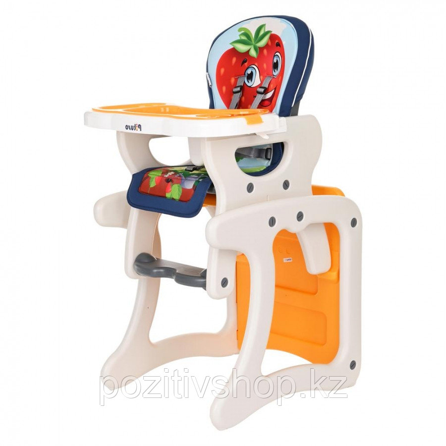 Детский стул-трансформер для кормления Pituso Carlo Клубничка - фото 1 - id-p99372535