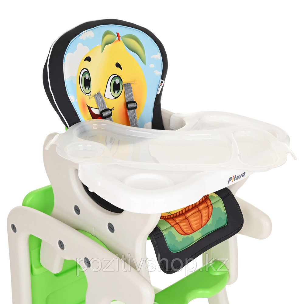 Детский стул-трансформер для кормления Pituso Carlo Лимончик - фото 3 - id-p99372545