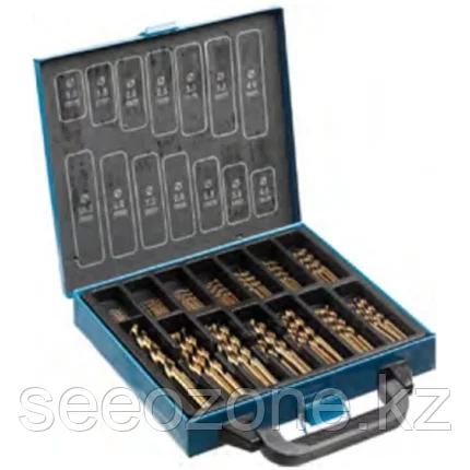 Набор сверл по металлу Зубр 99 шт. Ø 1-10 мм., класс А, сталь Р6М5К5, фото 1