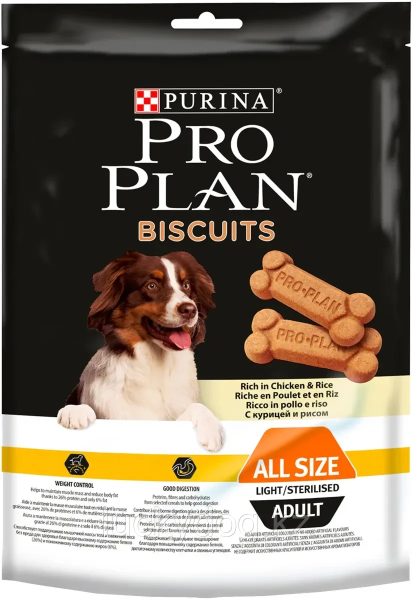 ProPlan Light Лакомство диетическое для кастрированных и стерилизованных собак с курицей, 400г