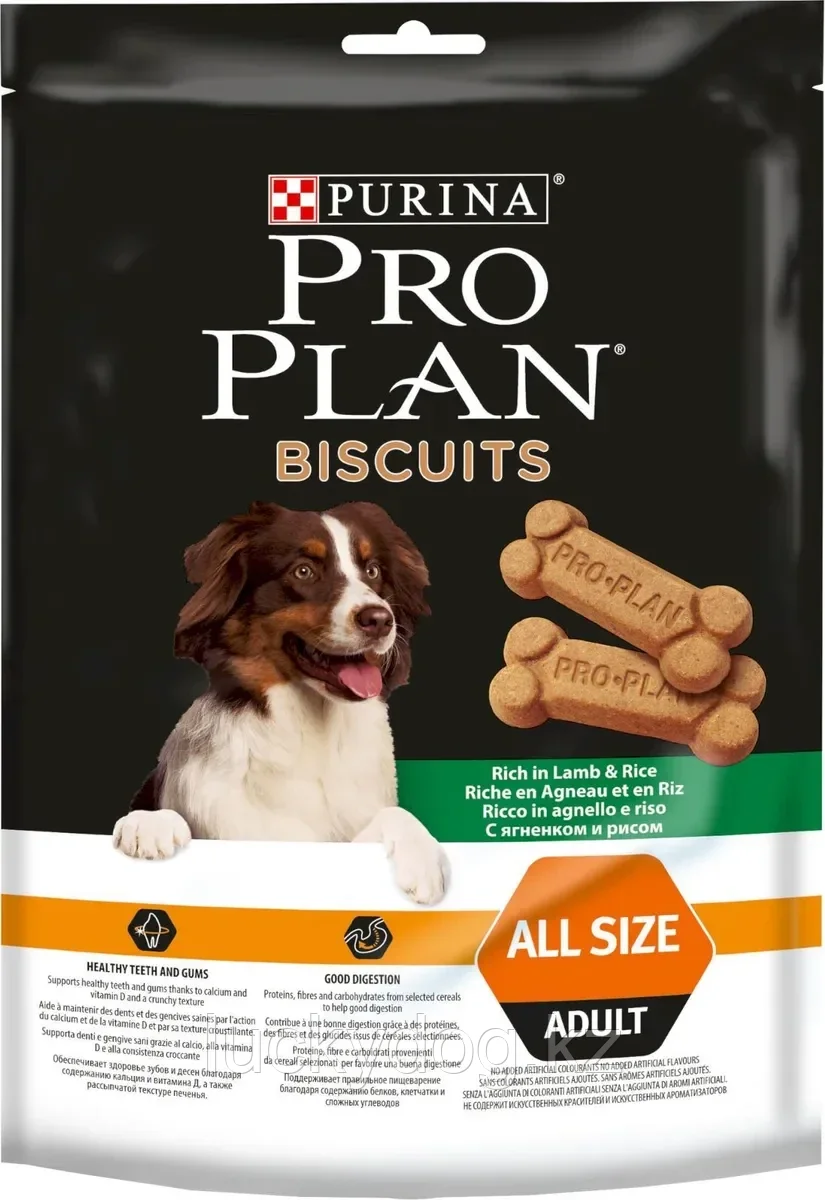Pro Plan Biscuits 400г печенье для собак ягненок с рисом