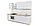 Кухонный гарнитур Сити, белый, белый глянец 240х210х60 см, фото 2