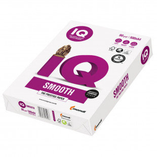 Бумага IQ Smooth, А4, 90 гр/м2, 500 листов в пачке, фото 2