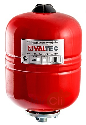 Расширительный бак VALTEC Бак расширительный для отопления 24л. КРАСНЫЙ