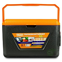 Изотермический контейнер (термобокс) Biostal (10 л) серый/оранжевый (CB-10G)