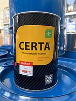 CERTA эмаль термостойкая антикоррозионная черный до +1200°С (0,8кг)