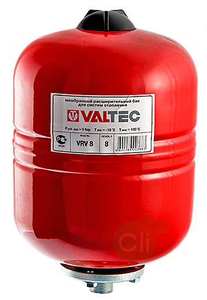 Расширительный бак VALTEC Бак расширительный для отопления 8л. КРАСНЫЙ - фото 1 - id-p99408337