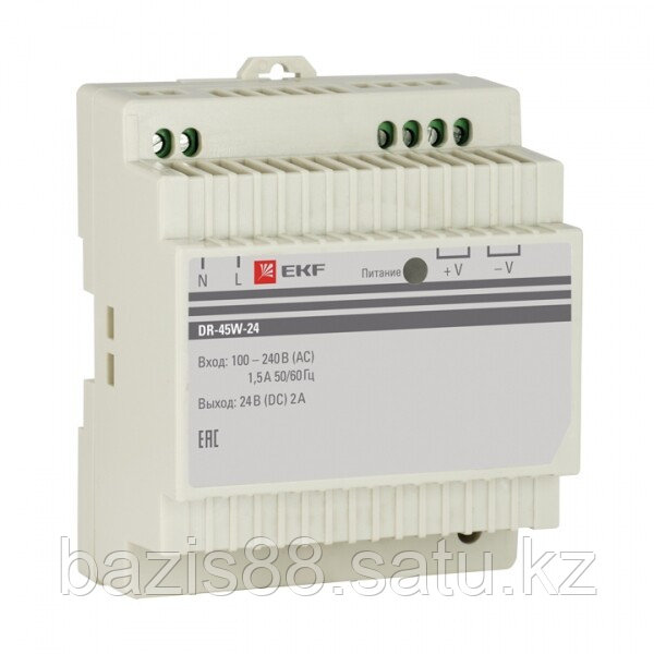 Блок питания 24В DR-45W-24 EKF PROxima | dr-45w-24 | EKF - фото 1 - id-p99419582