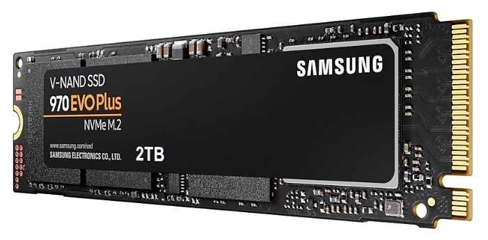Твердотельный накопитель Samsung MZ-V7S2T0BW SSD 970 EVO PLUS 2TB M.2 (2280) PCIe Gen 3.0 x4, NVMe 1.3