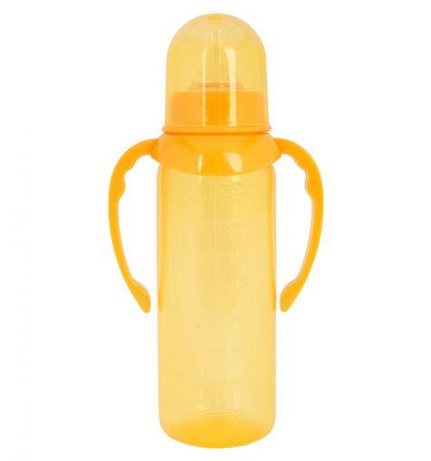 ПОМА бутылочка с ручками пластиковая быст.поток +6 250мл (оранжевая)