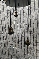 Люстра на три лампочки в стиле лофт